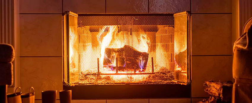 Mendota Hearth Landscape Fireplace Installation in Mint Hill, North Carolina