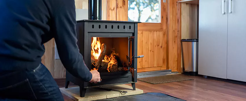 Open Hearth Wood Fireplace Installation in Mint Hill, NC